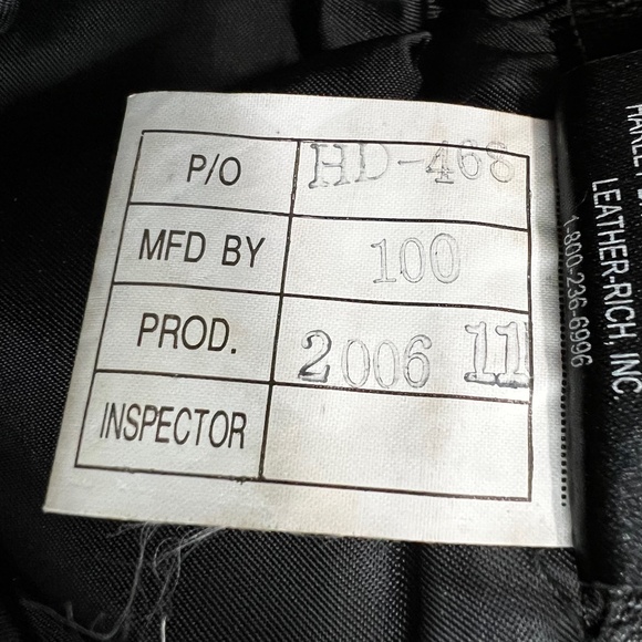 Harley-Davidson Black Leather Studded Chaps - Picture 11 of 14